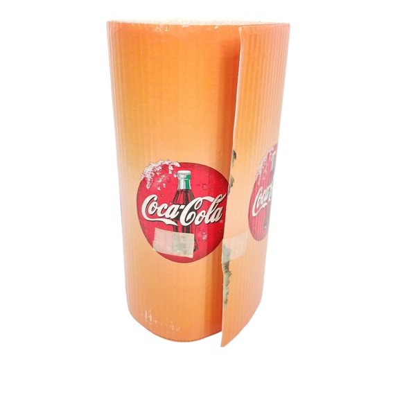 Vtg Coca Cola Christmas Santa Scottie Dog Corrugated Banner Shelf Display 24 Ft - Picture 10 of 10